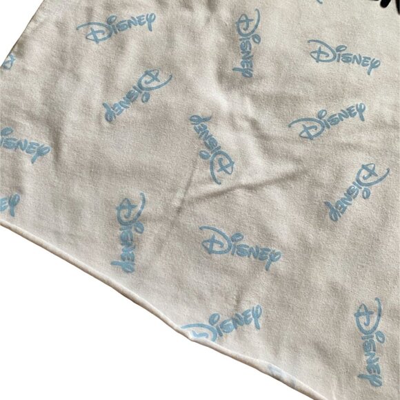 Disney Adult Light Weight Cropped Logo T-Shirt-White-Size S-GUC - Picture 3 of 7